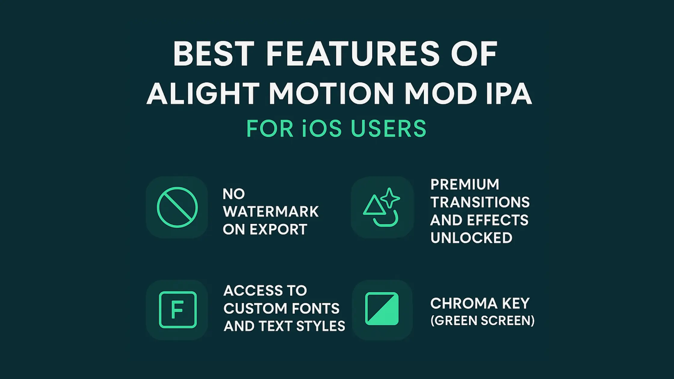 Features of Alight motion Mod APK for iOS