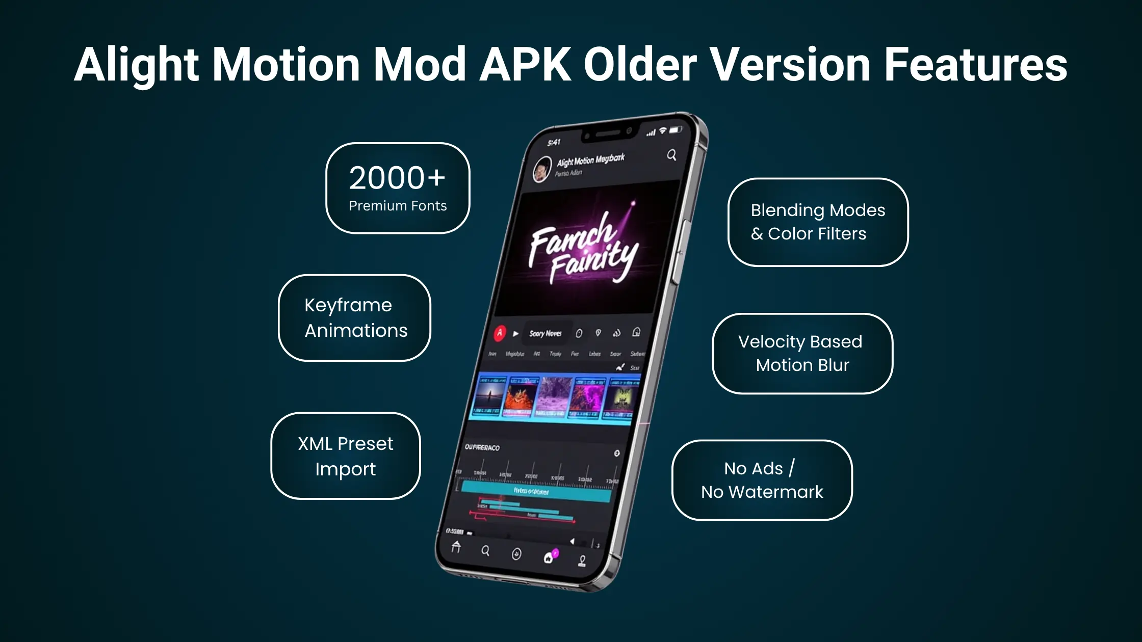 Alight Motion Mod APK Older Version Features